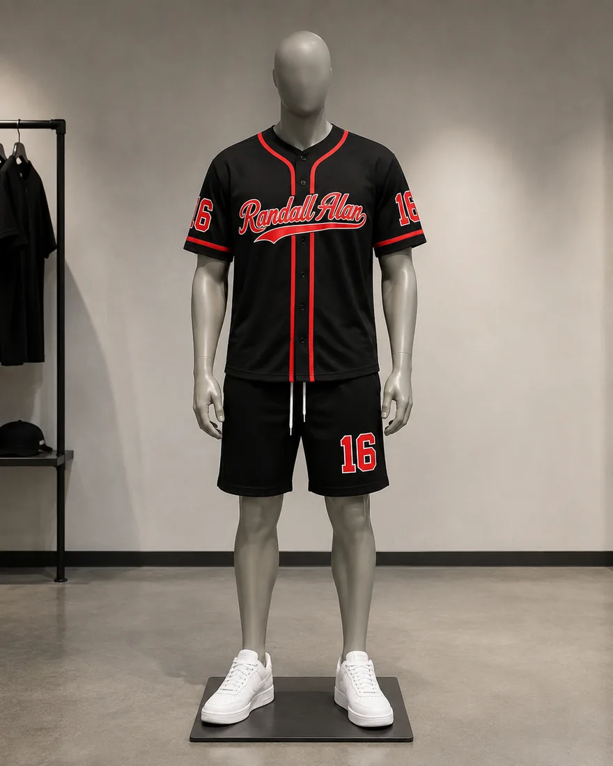 Randall Alan number 16 jersey outfit display